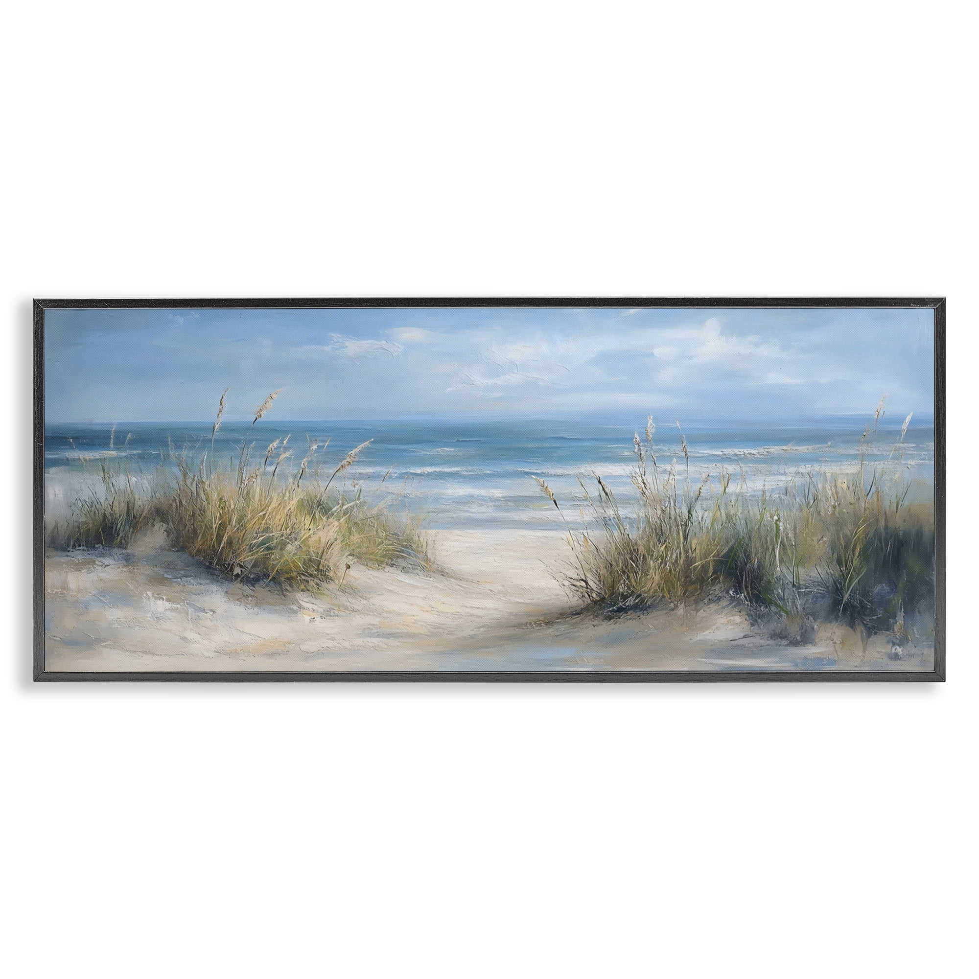 Stupell Industries Coastal Peace Dunes Black Framed Giclee Art, design by LSR Design Studio