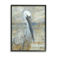 thumbnail image 1 of Stupell Industries Coastal Pelican Bird Abstract Portrait Painting Black Framed Art Print Wall Art, Design by Paul Brent, 1 of 8