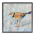 thumbnail image 1 of Stupell Industries Coastal Coastal Plover Abstract Patchwork Bird Black Framed Giclee Art, 12 x 12, by Jeanette Vertentes, 1 of 7