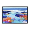 thumbnail image 1 of Stupell Industries Coastal Coastal Pools Overlay Abstraction Black Framed Giclee Art, 30 x 20, by Chromatic Storm Studio, 1 of 8
