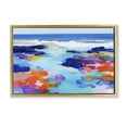 thumbnail image 1 of Stupell Industries Coastal Coastal Pools Overlay Abstraction Gold Floating Frame Canvas Art, 31 x 21, by Chromatic Storm Studio, 1 of 8