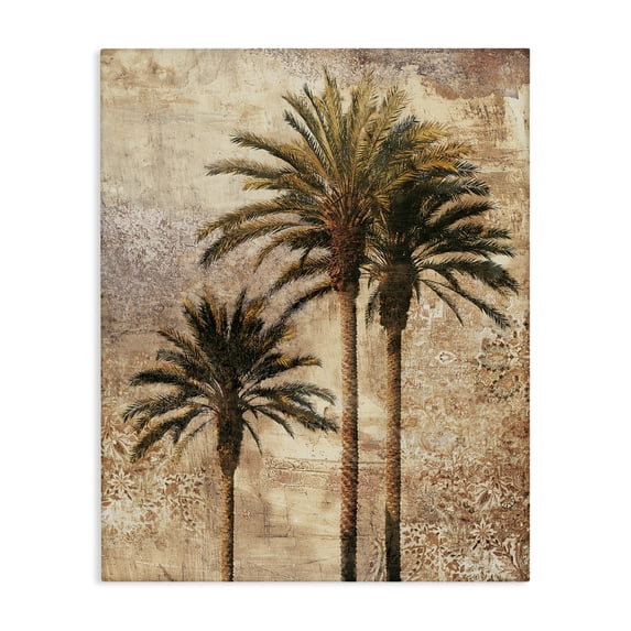 Stupell Industries Coastal Rustic Vintage Palms Canvas Art, 36 x 48, by Elizabeth Wright