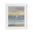 thumbnail image 1 of Stupell Industries Coastal Coastal Sailboats At Twilight White Framed Print Under Glass, 17 x 21, by Sally Swatland, 1 of 8