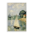 thumbnail image 1 of Stupell Industries Coastal Coastal Sailboats Under Swirling Clouds White Framed Giclee Art, 20 x 30, by Angie Hawke, 1 of 8