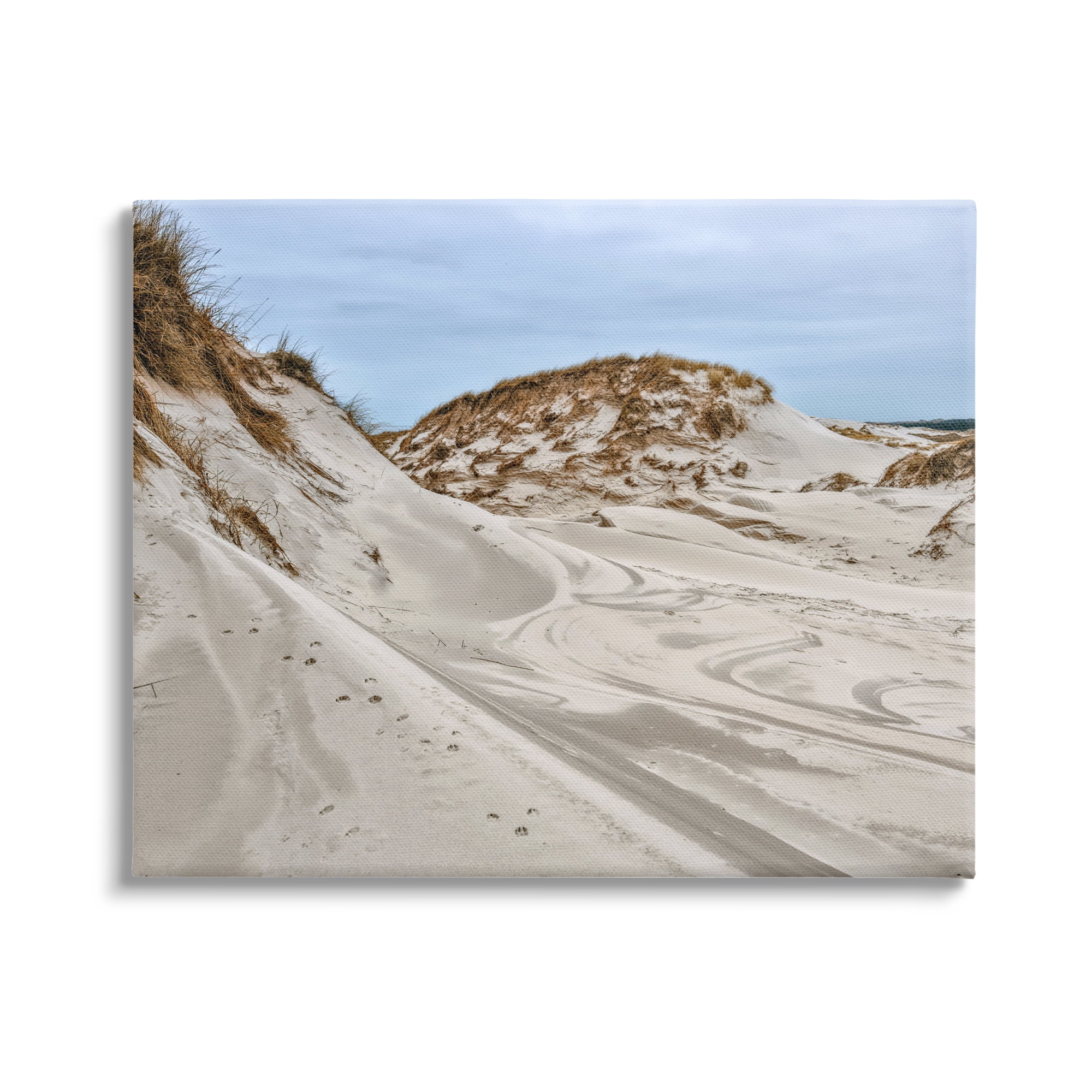 Stupell Industries Coastal Sand Dunes Photography Nature Photography Gallery Wrapped Canvas Print Wall Art, 48 x 36