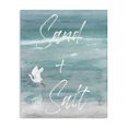 thumbnail image 1 of Stupell Industries Coastal Sand & Salt Beach Phrase Canvas Art, 30 x 40, by Christine Zalewski, 1 of 7