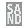 thumbnail image 1 of Stupell Industries Coastal Sand Word on Grey Canvas Art, 20 x 30, by Jamie MacDowell, 1 of 8