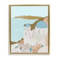 thumbnail image 1 of Stupell Industries Coastal Coastal Santorini Vibes Gold Floating Frame Canvas Art, 17 x 21, by Anna Quach, 1 of 8