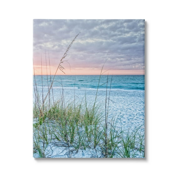 Stupell Industries Coastal Sea Grass Sprigs Beach Shore Photograph Gallery Wrapped Canvas Print Wall Art, Design by Mary Lou Photography