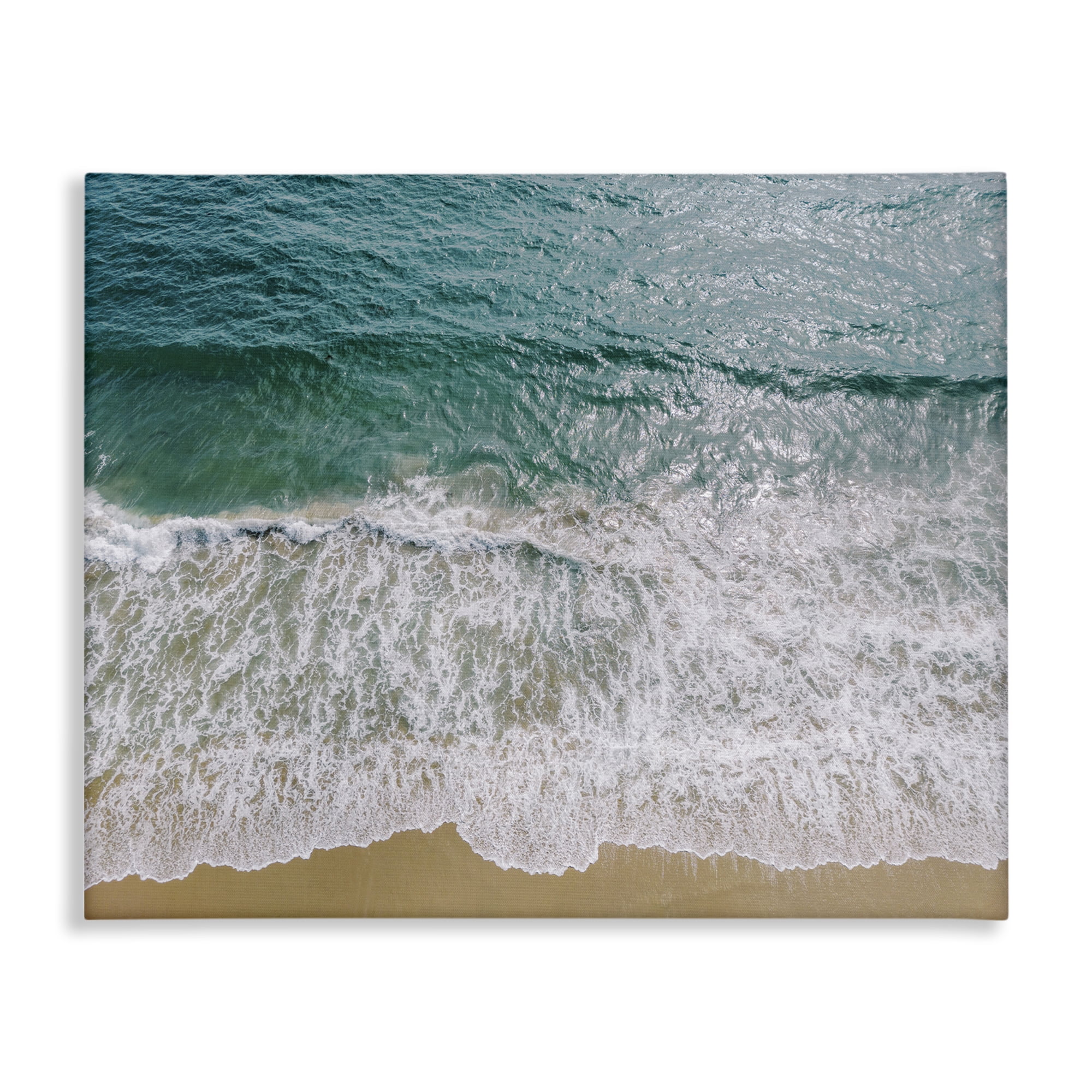 Stupell Industries Coastal Sea Waves Landscape Photography Gallery Wrapped Canvas Art Print Wall Art, 48 x 36