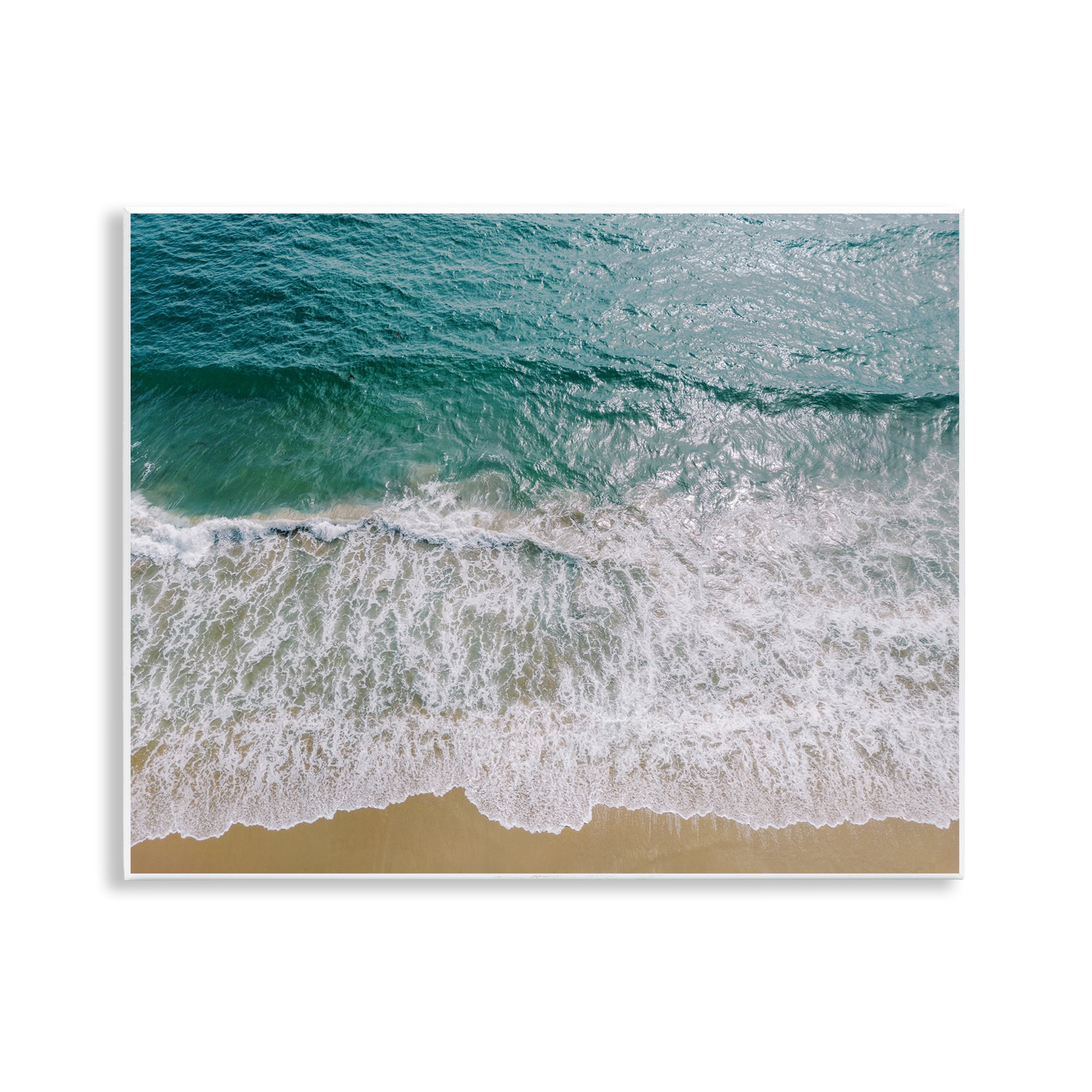 Stupell Industries Coastal Sea Waves Landscape Photography Unframed Art Print Wall Art, 14 x 11