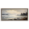 thumbnail image 1 of Stupell Industries Coastal Shore Inlet Coastal Painting Brown Floater Framed Art Print Wall Art, 31 x 14, 1 of 10