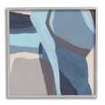 thumbnail image 1 of Stupell Industries Coastal Stream Abstraction Geometric Shape Arrangement Blue Grey Abstract Painting Gray Framed Art Print Wall Art, 24 x 24, 1 of 7