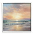 thumbnail image 1 of Stupell Industries Coastal Sunset Reflection Nature Painting White Framed Art Print Wall Art, 17 x 17, 1 of 9