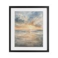 thumbnail image 1 of Stupell Industries Transitional Coastal Sunset over Gentle Waves Black Framed Print Under Glass, 13 x 16, by Petals Prints Design, 1 of 8