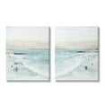 thumbnail image 1 of Stupell Industries Coastal Surfers High Tide Soft Beach Landscape Nature Painting Gallery Wrapped Canvas Art Print Wall Art, 16 x 20, Set of 2, 1 of 5