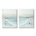 thumbnail image 1 of Stupell Industries Coastal Surfers High Tide Soft Beach Landscape Nature Painting Gallery Wrapped Canvas Art Print Wall Art, 24 x 30, Set of 2, 1 of 6