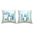 thumbnail image 1 of Stupell Industries Coastal Surfing Nautical Gnomes Printed Throw Pillow Design by Paul Brent (Set of 2), 1 of 6