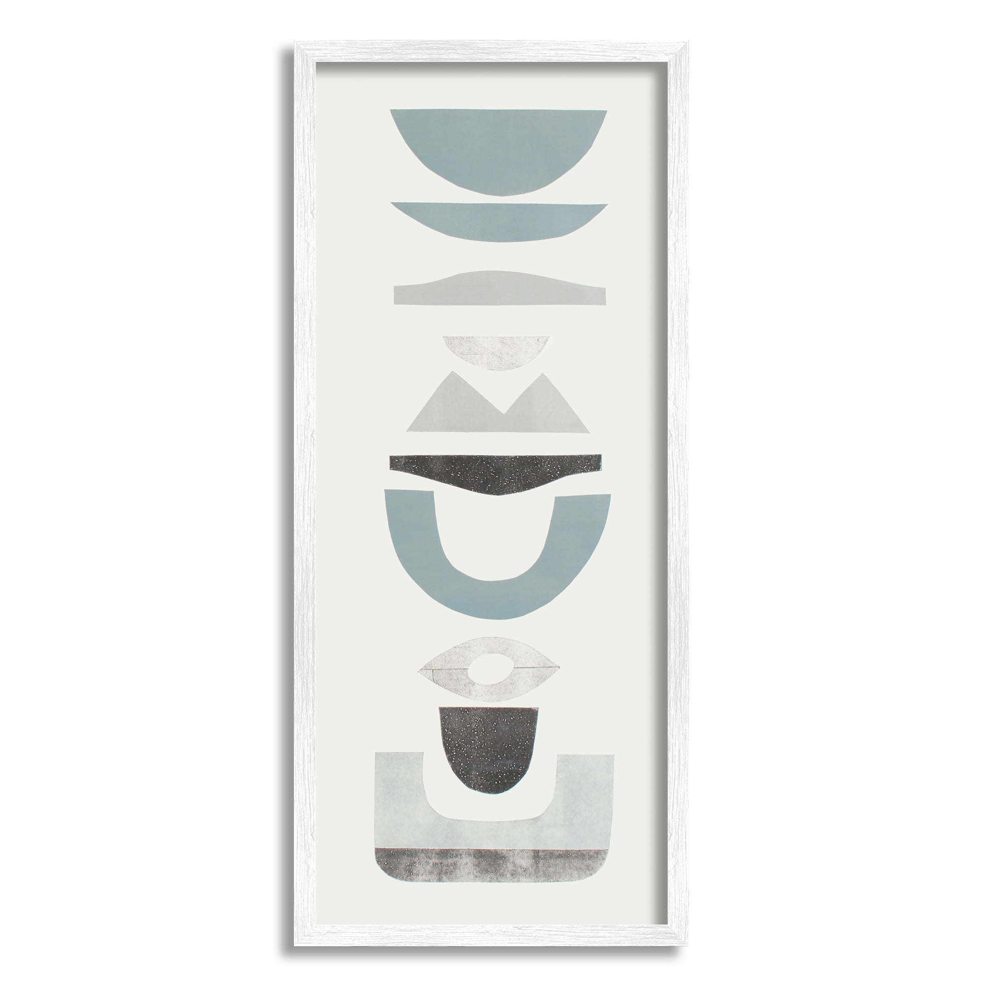 Stupell Industries Coastal Tone Totem Shapes Geometric Symbol Pattern, 13 x 30, Design by Rob Delamater