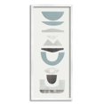 thumbnail image 1 of Stupell Industries Coastal Tone Totem Shapes Geometric Symbol Pattern Abstract Painting White Framed Art Print Wall Art, 10 x 24, 1 of 5