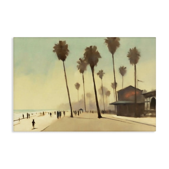 Stupell Industries Coastal Tropical Promenade Landscape Canvas Art, 30 x 20, by Noah Bay