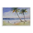 thumbnail image 1 of Stupell Industries Coastal Two Palms Beach Sunset White Framed Giclee Art, 30 x 20, by Karin Lind, 1 of 9