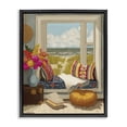 thumbnail image 1 of Stupell Industries Eclectic Coastal Vacation Window Seat Black Floating Frame Canvas Art, 25 x 31, by Lisa R Dumm, 1 of 8