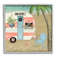 thumbnail image 1 of Stupell Industries Coastal Van Sea Horizon Palm Trees Picturesque Vacation ,12 x 12, Design by Beth Albert, 1 of 5
