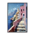 thumbnail image 1 of Stupell Industries Tropical Coastal Village's Sunlit Pathway Black Framed Giclee Art, 20 x 30, by Creative Studio, 1 of 8