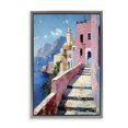 thumbnail image 1 of Stupell Industries Tropical Coastal Village's Sunlit Pathway Gray Floating Frame Canvas Art, 21 x 31, by Creative Studio, 1 of 8