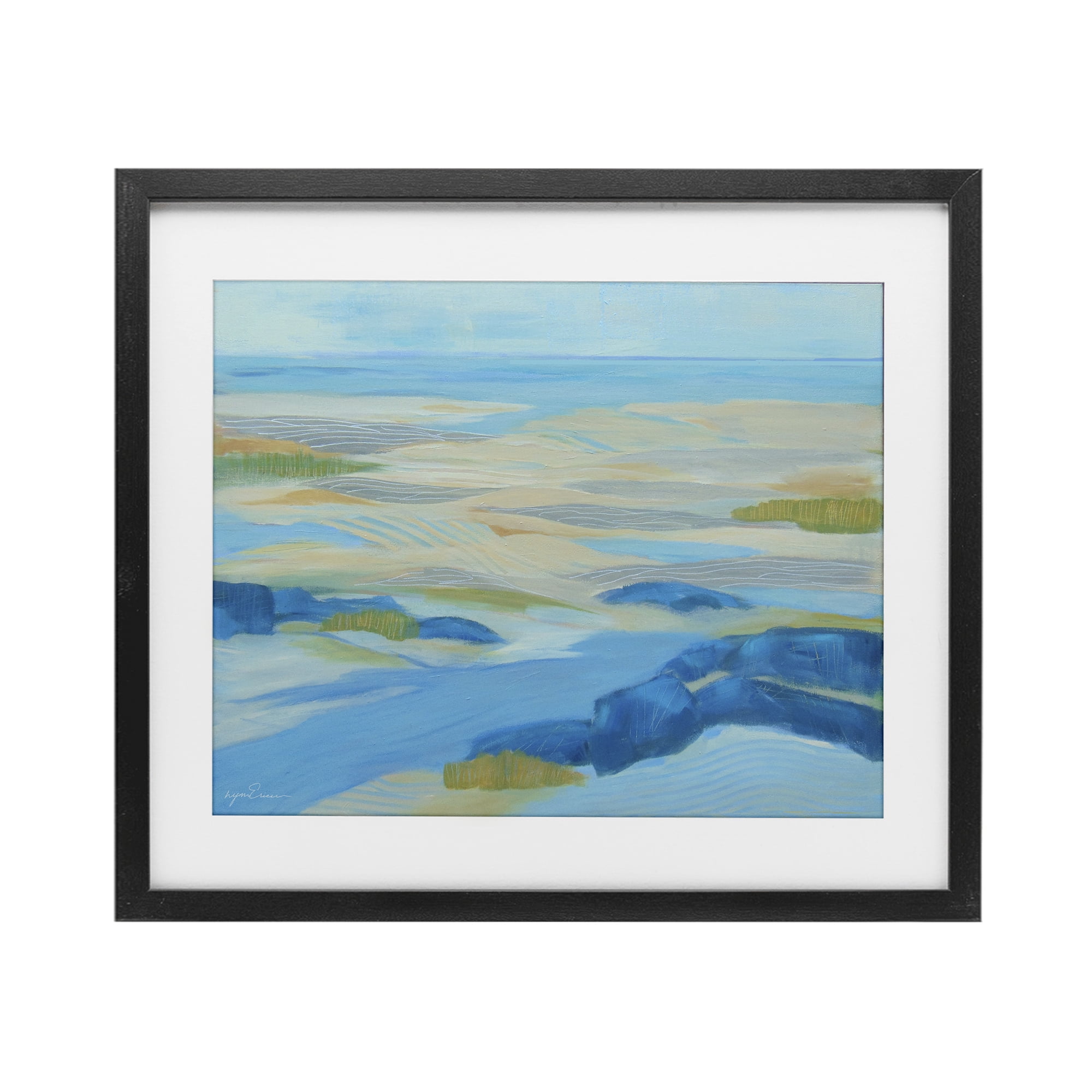 Stupell Industries Coastal Walk Among Dunes Black Framed Print Under Glass, design by Lynn Ericson Fine Art