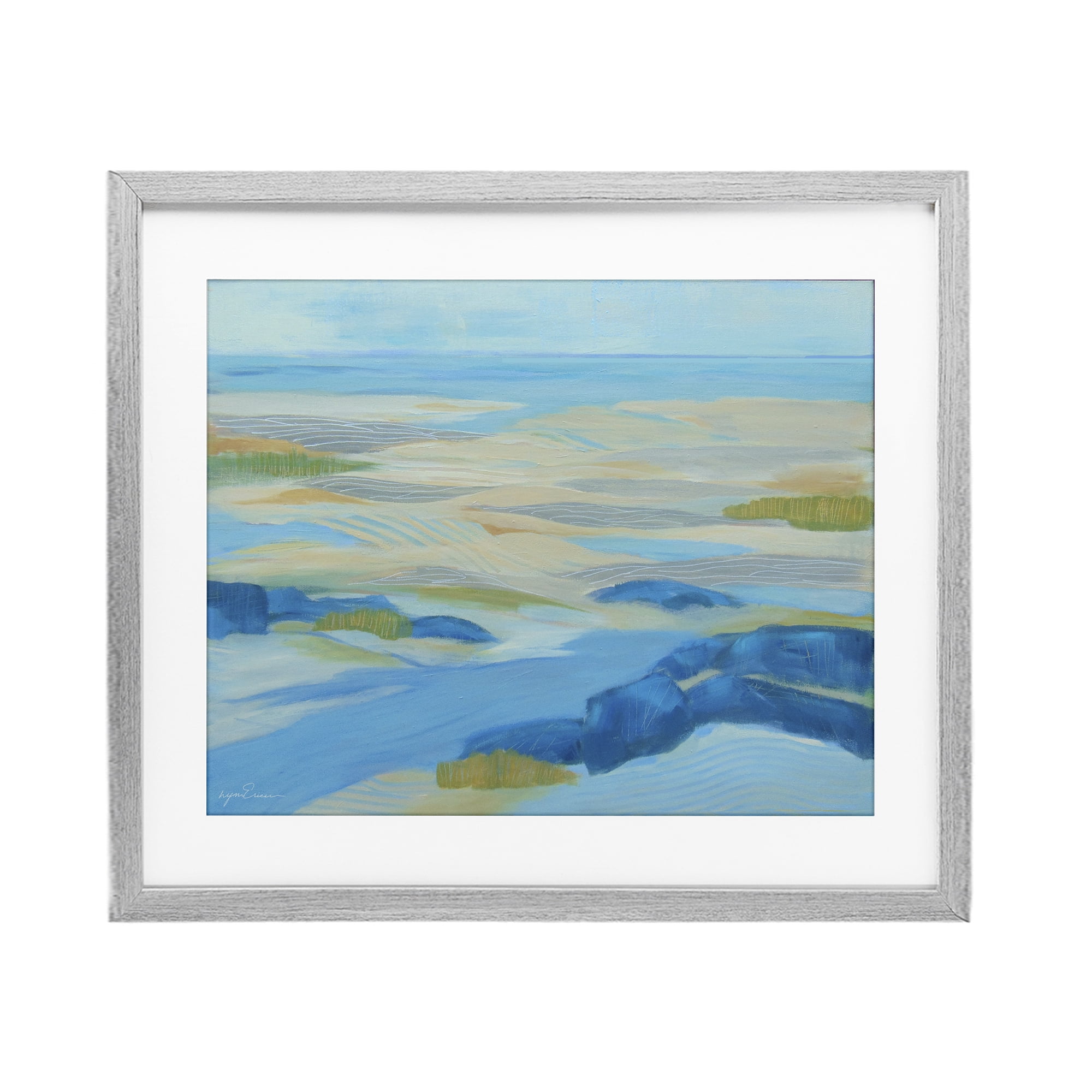 Stupell Industries Coastal Walk Among Dunes Gray Framed Print Under Glass, design by Lynn Ericson Fine Art