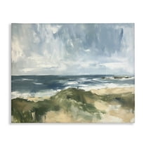 Stupell Industries Coastal Wilderness Scenery Coastal Painting Gallery Wrapped Canvas Art Print Wall Art, 20 x 16