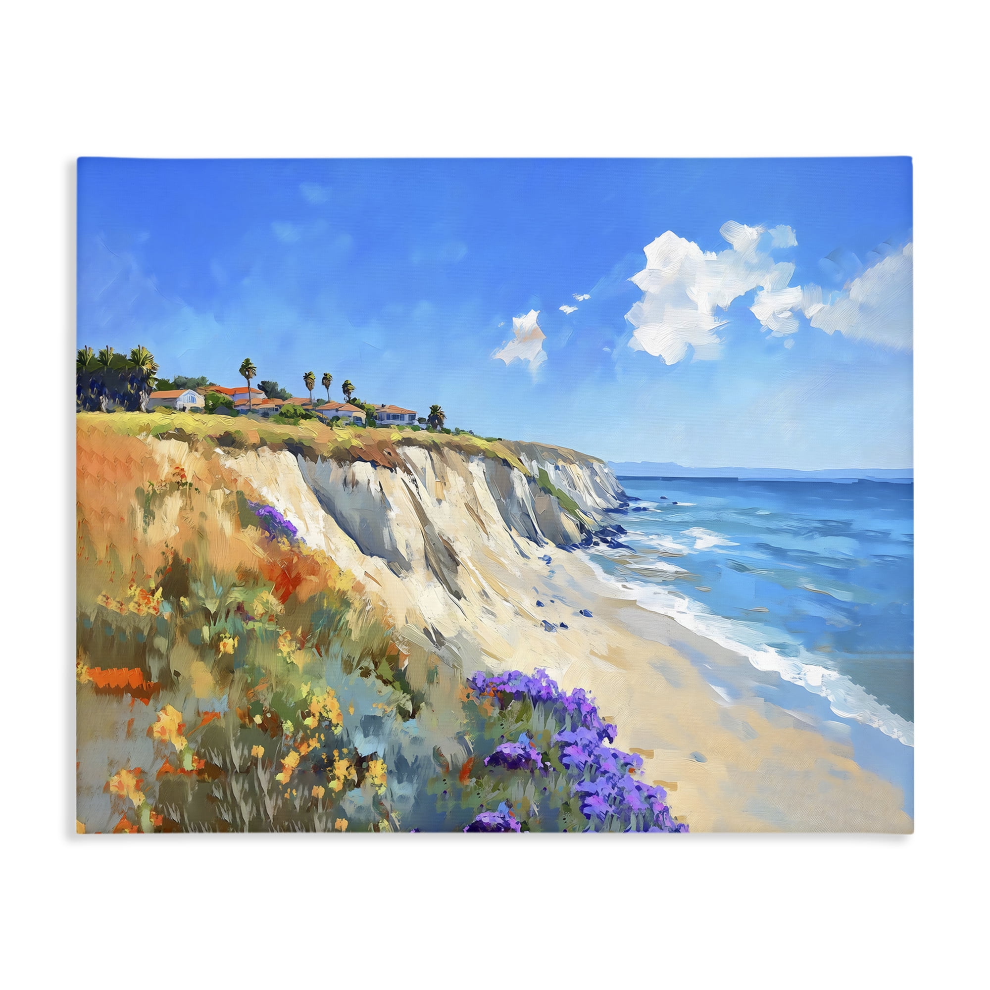 Stupell Industries Coastal Wildflower Field Canvas Wall Art, design by The Prints Vibe