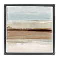 thumbnail image 1 of Stupell Industries Coastal Winter Sands Pattern Black Floating Frame Canvas Art, 18 x 18, by Flora Kouta, 1 of 8