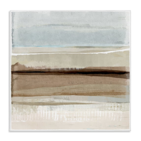 Stupell Industries Coastal Winter Sands Pattern Canvas Art, 17 x 17, by Flora Kouta