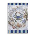 thumbnail image 1 of Stupell Industries Coastal Coastal Wreath & Crab Black Framed Giclee Art, 12 x 18, by Geoff Allen, 1 of 8