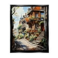 thumbnail image 1 of Stupell Industries Cobblestone Walkway in Town Travel & Places Painting Black Floater Framed Canvas Art Print Wall Art, 17 x 21, 1 of 10