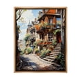thumbnail image 1 of Stupell Industries Cobblestone Walkway in Town Travel & Places Painting Brown Floater Framed Canvas Art Print Wall Art, 17 x 21, 1 of 10