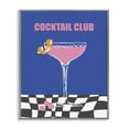 thumbnail image 1 of Stupell Industries Cocktail Club on Checkered Food & Beverage Painting Gray Framed Art Print Wall Art, 16 x 20, 1 of 2