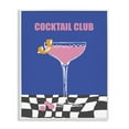 thumbnail image 1 of Stupell Industries Cocktail Club on Checkered Food & Beverage Painting White Framed Art Print Wall Art, 24 x 30, 1 of 2