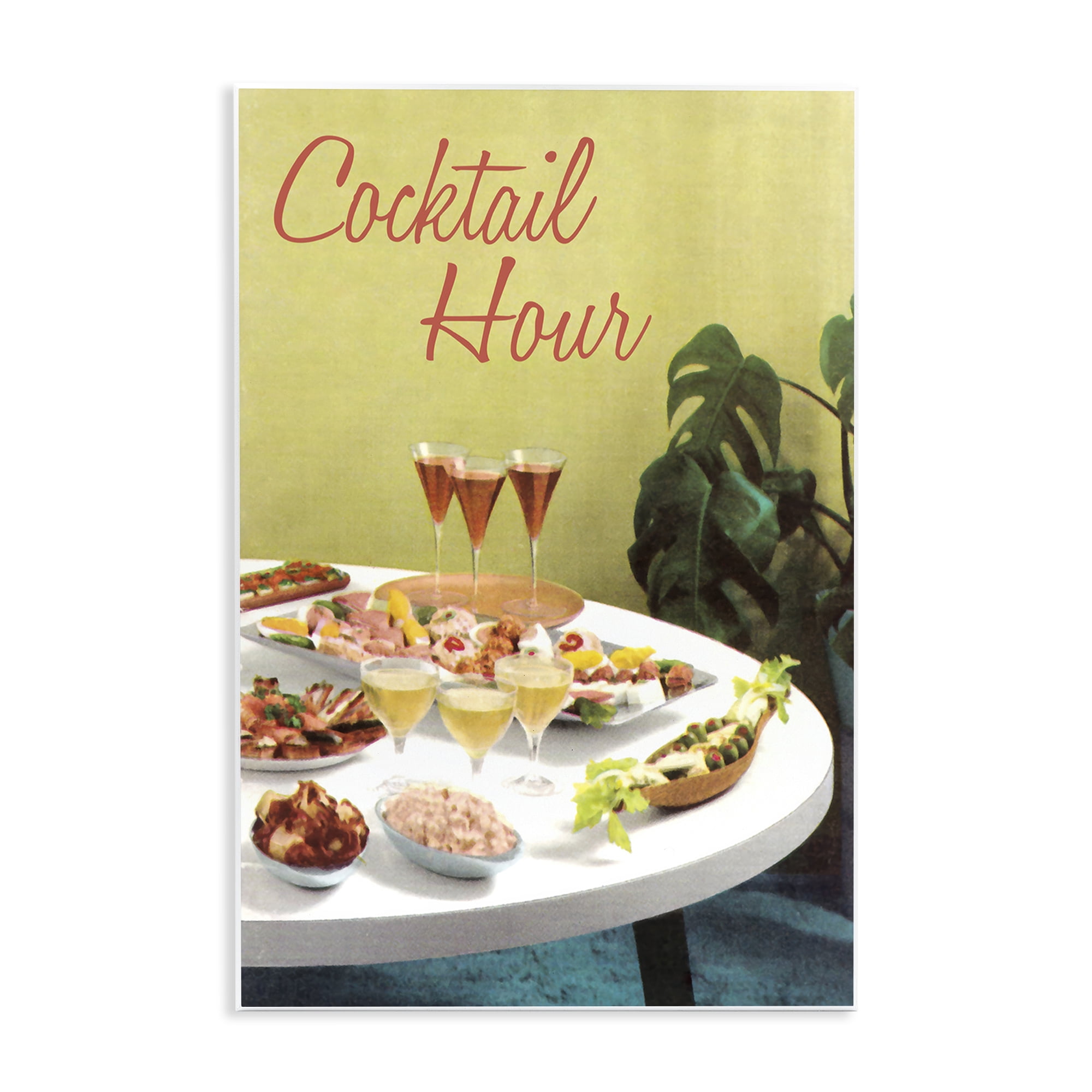 Stupell Industries Cocktail Hour Table Spread Wall Plaque Art, design by Tim Wright