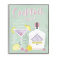 thumbnail image 1 of Stupell Industries Cocktail Time with Recipe Food & Beverage Painting Gray Framed Art Print Wall Art, 16 x 20, 1 of 2