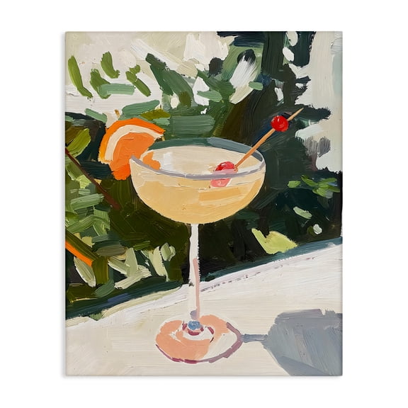 Stupell Industries Cocktail with Fruit Slice Canvas Wall Art design by Riley B, 48 x 36