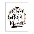 thumbnail image 1 of Stupell Industries Coffee And Mascara Fashion Designer Pink Gold Word Design Wall Plaque by Ziwei Li, 1 of 1