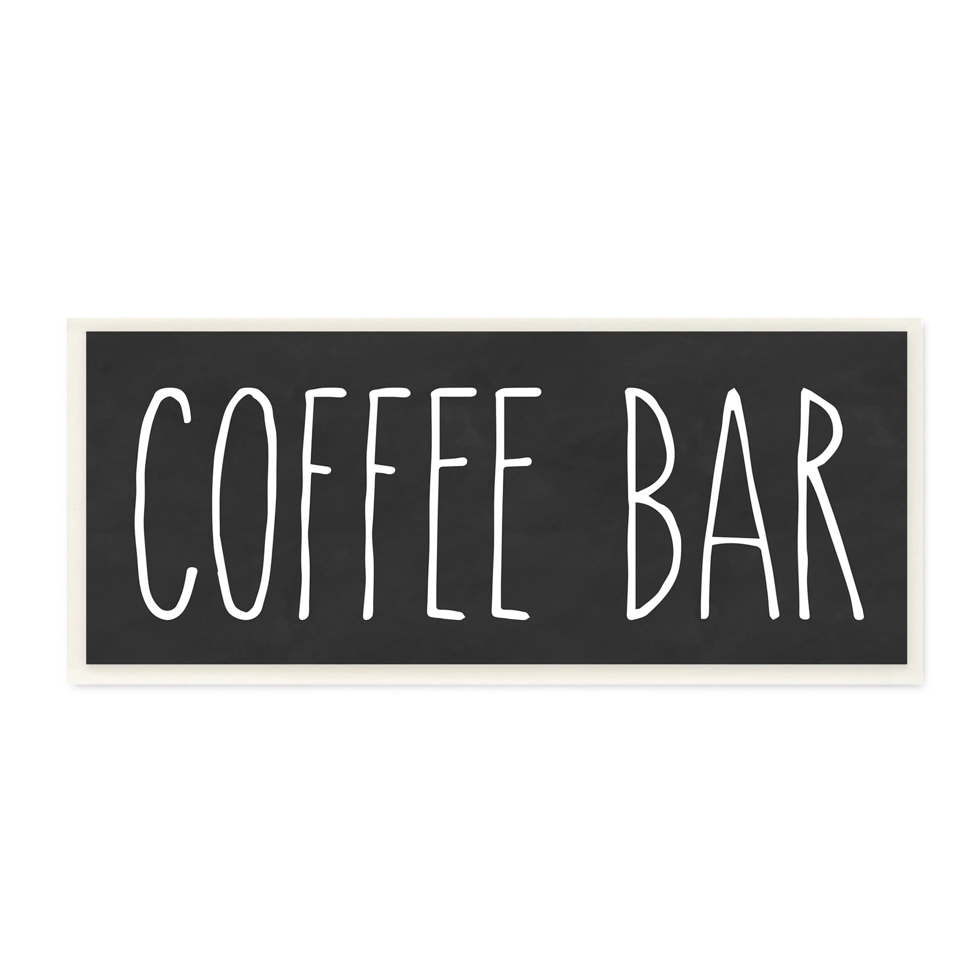 Stupell Industries Coffee Bar Casual Text Typography Kitchen Sign Graphic Art Unframed Art Print Wall Art, Design by Lettered and Lined