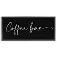 thumbnail image 1 of Stupell Industries Coffee Bar Classy Script Food & Beverage Painting Black Floater Framed Canvas Art Print Wall Art, 31 x 14, 1 of 9