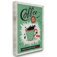 thumbnail image 1 of Stupell Industries Coffee Cure Vintage Comic Book Green Red Design Canvas Wall Art by Ester Kay, 1 of 5