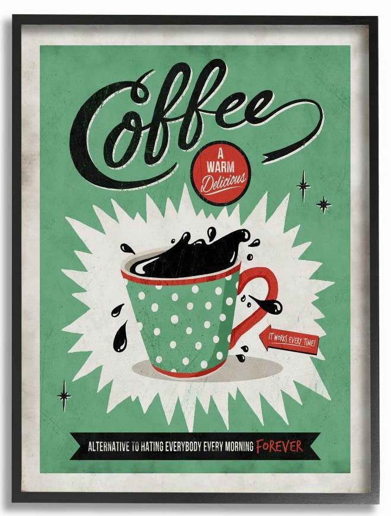 Stupell Industries Coffee Shop Vintage Comic Book Design