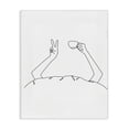 thumbnail image 1 of Stupell Industries Contemporary Coffee In Bed Peace Sign Minimal Line Drawing Canvas Art, 36 x 48, by JJ Design House LLC, 1 of 7